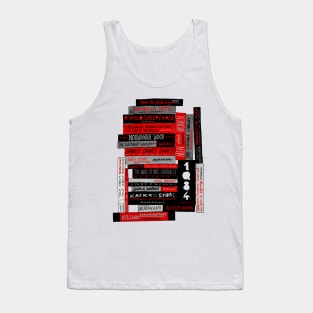 Murakami Book Stack Fanatic (Colour) Tank Top